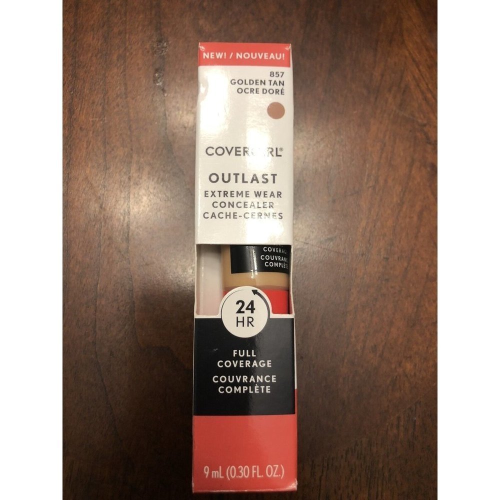 Covergirl Outlast Extreme Wear Concealer Liquid - Golden Tan #857 0.30 Fl Oz New